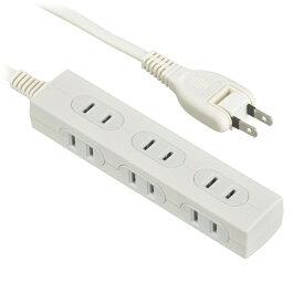 オーム電機｜OHM ELECTRIC スリムタップ6口1mSLV3 HS-T61SLV3-W [1.0m /6個口 /スイッチ無]