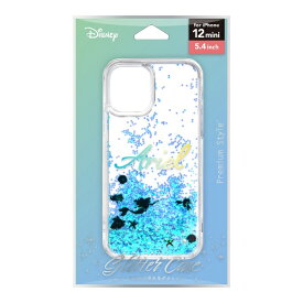 PGA｜ピージーエー iPhone 12 mini用 グリッターケース Premium Style アリエル PG-DLQ20F03ARL