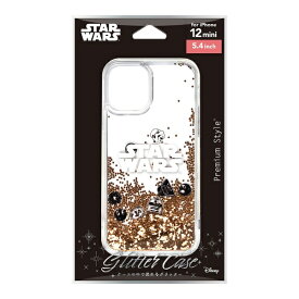 PGA｜ピージーエー iPhone 12 mini用 グリッターケース Premium Style ロゴ PG-DLQ20F07SW