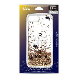 PGA｜ピージーエー iPhone SE/8/7/6s/6用 グリッターケース Premium Style ミッキーマウス PG-DLQ20M01MKY