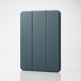 ELECOM｜エレコム 11インチ iPad（A16）、10.9インチ iPad（第10世代）用 フラップケース スリープ対応 グリーン TB-A22RSAGN