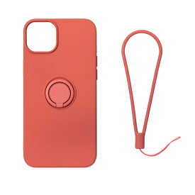 アール・エム iPhone 14 シリコン製ケースリング付 Royal Monster（ロイヤルモンスター） レッド RM-14Sili-RD