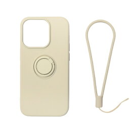 アール・エム iPhone 14 Pro シリコン製ケースリング付 Royal Monster（ロイヤルモンスター） グレー RM-14PRSili-GY