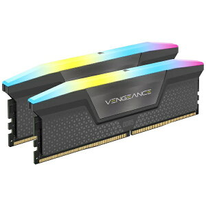 CORSAIRbRZA ݃ VENGEANCE RGB DDR5-EXPO  XMP(5200MT/s CL40) O[ CMH32GX5M2B5200Z40K [DIMM DDR5 /16GB /2]