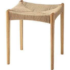 東谷｜AZUMAYA ペーパーコードスツール（W40×D40×H46×SH45cm） ACE-75NA ナチュラル【キャンセル・返品不可】