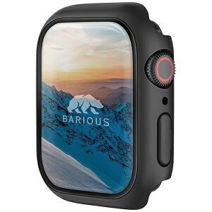 BARIOUSb׃AAX Apple Watch Series 7/8 45mm ϐn[hP[X BARIOUS BARIGUARD3 ubN BAR-101-22-45MM-BLACK