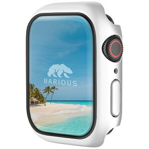 BARIOUSb׃AAX Apple Watch Series 7/8 45mm ϐn[hP[X BARIOUS BARIGUARD3 zCg BAR-101-22-45MM-WHITE