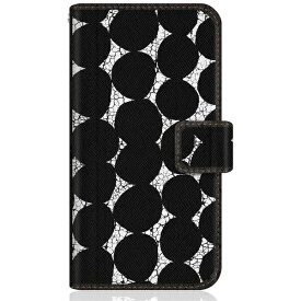 CaseMarket｜ケースマーケット CaseMarket SO-53B スリム手帳型ケース 北欧 モダン モノトーン キヴェット Black SO-53B-BCM2S2110-78