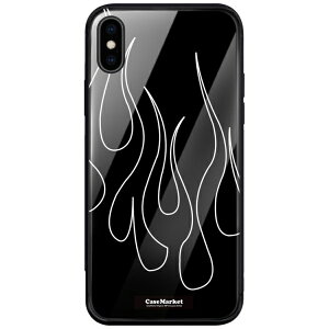 CaseMarket�b�P�[�X�}�[�P�b�g CaseMarket �w�ʋ����K���X �w�ʃP�[�X apple iPhone 12 Pro Max (iPhone12ProMax) �u���b�N ���C���A�[�g �t���A�p�^�[�� HOT ROD 2047 iPhone12ProMax-BCM2G2047-78
