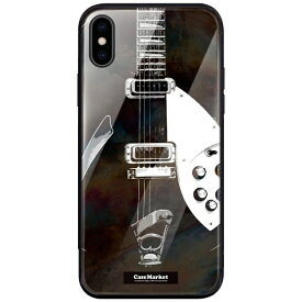 CaseMarket｜ケースマーケット CaseMarket 背面強化ガラス 背面ケース apple iPhone 13 (iPhone13) バックイン ブラック ギター 0056 iPhone13-BCM2G0056-78