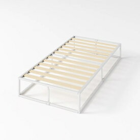 ZINUS｜ジヌス 【フレームのみ】パイプベッド ジヌス Joseph 25cm［スノコ床板］ ホワイト ZJ-MBBFW-10S [シングルサイズ]【キャンセル・返品不可】 【代金引換配送不可】