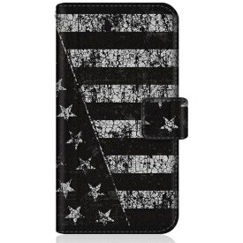 CaseMarket｜ケースマーケット CaseMarket SH-M19 スリム手帳型ケース アメリカン モノトーン ブラック フラッグス NY SH-M19-BCM2S2084-78