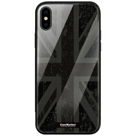 CaseMarket｜ケースマーケット CaseMarket 背面強化ガラス 背面ケース apple iPhone SE 第3世代 2022年 新型 (iPhoneSE3) ユニオンジャック デザイン 0043 ジェット ブラック iPhoneSE3-BCM2G0043-78