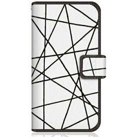 CaseMarket｜ケースマーケット CaseMarket SO-52C スリム手帳型ケース 北欧 モダン モノトーン リンヤ Black SO-52C-BCM2S2111-78