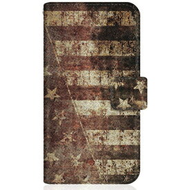 CaseMarket｜ケースマーケット CaseMarket SO-52C スリム手帳型ケース アメリカン モノトーン ブラック フラッグス ヴィンテージ プリント NY SO-52C-BCM2S2311-78