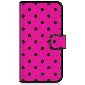 CaseMarket｜ケースマーケット CaseMarket SOG07 スリム手帳型ケース スウィート ピンク & ブラック ドット柄 スリム ダイアリー SOG07-BCM2S2188-78