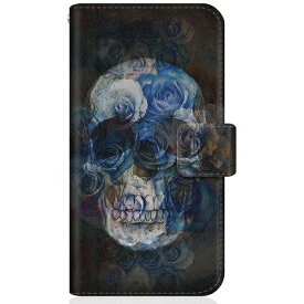 CaseMarket｜ケースマーケット CaseMarket Xperia10IV スリム手帳型ケース スカル ローズ クロス ブラック スリム ダイアリー Xperia10IV-BCM2S2269-78