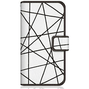 CaseMarket|ケースマーケット CaseMarket SC-53C スリム手帳型ケース 北欧 モダン モノトーン リンヤ Black SC-53C-BCM2S2111-78