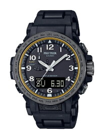 CASIO｜カシオ 【ソーラー電波時計】PROTREK（プロトレック）Climber Line（クライマーライン）エコ素材採用モデル ブラック×ゴールド PRW-51FC-1JF