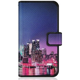CaseMarket｜ケースマーケット CaseMarket SHG07 スリム手帳型ケース フォト デザイン ナイト ニューヨーク パープル クラシック SHG07-BCM2S2039-78