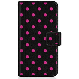 CaseMarket｜ケースマーケット CaseMarket CPH2309 スリム手帳型ケース スウィート ブラック & ピンク ドット柄 スリム ダイアリー CPH2309-BCM2S2634-78