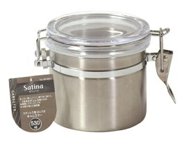パール金属｜PEARL METAL サティーナ　ステンレス製ロック式キャニスター530ml HB-6531 [食洗器非対応]