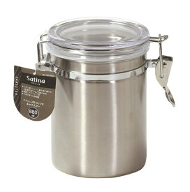パール金属｜PEARL METAL サティーナ　ステンレス製ロック式キャニスター約880ml HB-6533 [食洗器非対応]