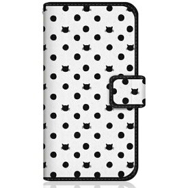 CaseMarket｜ケースマーケット NYAGO Xperia1IV スリム手帳型ケース NYAGO ノート キュート ドット パターン ホワイト Xperia1IV-BNG2S2020-78