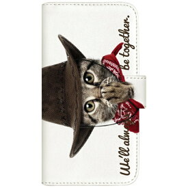 CaseMarket｜ケースマーケット NYAGO iPhone14Pro 厚手手帳型ケース カウボーイ ソラちゃん 肉球をペロペロするにゃー。 かわいい猫フェイス ホワイト iPhone14Pro-BNG2A7068-88