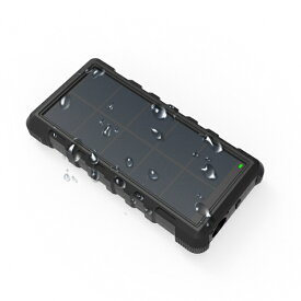 ヒース｜HI-SS ソーラー充電対応ワイヤレスモバイルバッテリー 21000mAh ブラック HSB-W21PDBK [USB Power Delivery・Quick Charge対応 /3ポート]