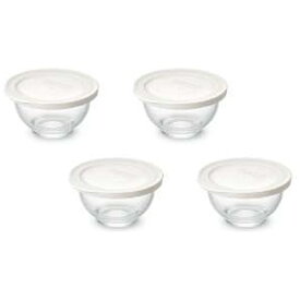 IRIS OHYAMA｜アイリスオーヤマ 耐熱ガラスボウル 4点セット [電子レンジ対応(容器)/食洗器対応(容器)]
