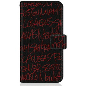 CaseMarket｜ケースマーケット CaseMarket iPhone14 スリム手帳型ケース United State City アメリカン シティー タイポグラフィー レッド iPhone14-BCM2S2125-78