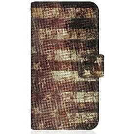 CaseMarket｜ケースマーケット CaseMarket iPhone14Pro スリム手帳型ケース アメリカン モノトーン ブラック フラッグス ヴィンテージ プリント NY iPhone14Pro-BCM2S2311-78