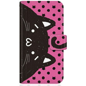 CaseMarket�b�P�[�X�}�[�P�b�g SHOBON iPhone14Plus �X�����蒠�^�P�[�X NYABON �V���{�[�� (´�E�ցE`) �m�[�g ������ �u���b�N �h�b�g & �s���N iPhone14p-BSB2S2445-78