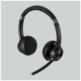エレコム｜ELECOM ヘッドセット ブラック LBT-HSOH20BK [ワイヤレス（Bluetooth）+有線 /両耳 /ヘッドバンドタイプ]