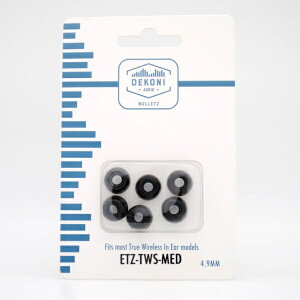 Dekoni Audio�b�f�R�j�I�[�f�B�I �m�Y���a4.9mmTWS�p �C���[�s�[�X M 3�y�A ETZ-TWS-MD