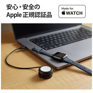 ELECOM�b�G���R�� Apple Watch ( �A�b�v���E�H�b�` ) �[�d�� USB-C �P�[�u�� ��23cm ����^�C�v �y AppleWatch Ultra 2 / SE ��2���� / Series 10 / 9 / 8 / 7 ���Ή� �z �u���b�N �u���b�N MPA-AWMCQBK
