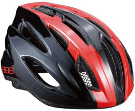 BBB｜ビービービー 自転車用 ヘルメット コンドル(Mサイズ：54〜58cm/ブラック×レッド) BHE-35【返品不可】