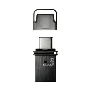 ELECOMbGR USB (Android/iPadOS/Mac/Windows11Ή) ubN MF-CAU32032GBK [32GB /USB TypeA{USB TypeC /USB3.2 /Lbv]