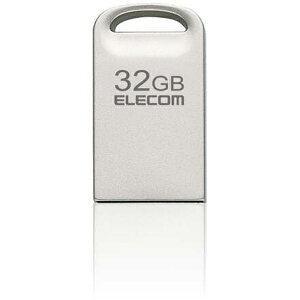 ELECOMbGR USB ^(Mac/Windows11Ή) Vo[ MF-SU3A032GSV [32GB /USB TypeA /USB3.2 /mbN]