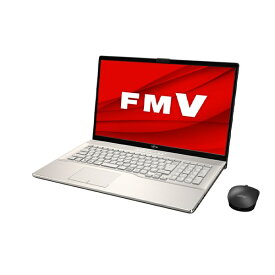 富士通｜FUJITSU ノートパソコン FMV LIFEBOOK NH77/H1 シャンパンゴールド FMVN77H1G [17.3型 /Windows11 Home /AMD Ryzen 7 /メモリ：8GB /SSD：512GB /Office HomeandBusiness /2023年1月モデル]
