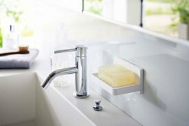 山崎実業｜Yamazaki ミスト フィルムフック 水が流れるソープトレー ホワイト 5958