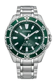 【エントリーで最大全額ポイント還元｜7/18迄】 CITIZEN｜シチズン PROMASTER（プロマスター） エコ・ドライブ時計［ソーラー時計］ MARINEシリーズ ダイバー200m グリーン BN0199-53X