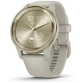 【エントリーで最大全額ポイント還元｜12/11まで】 GARMIN｜ガーミン スマートウォッチ vivomove Trend（ヴィヴォムーブ トレンド） French Gray×Cream Gold 010-02665-72【Suica対応】