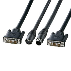 サンワサプライ｜SANWA SUPPLY DVIケーブル シングルリンク [DIN14pin オス⇔メス DIN14pin] 工事配線用 ブラック KC-DVI-K100 [10m]