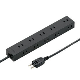 サンワサプライ｜SANWA SUPPLY 電源タップ 2P 10個口　強力ネオジムマグネット　シャッター付 TAP-2210-1BK