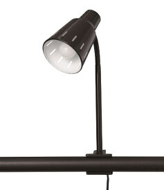 東京メタル｜TOME クリップライト ブラック 60W相当LED電球(電球色)付 YH10BC [LED /電球色]