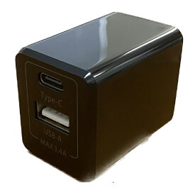 オズマ｜OSMA 自動判別機能搭載 AC-USB充電器3.4A 2Port（C&A） ブラック IH-ACUC34ADK [2ポート /Smart IC対応]