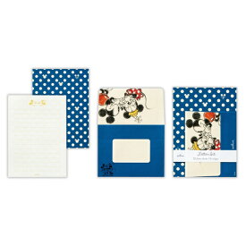 ニホンホールマーク｜Hallmark レターセット　ディズニーミッキードット青2 EES-819-255