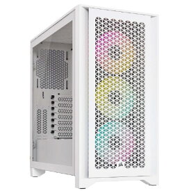 CORSAIR｜コルセア PCケース [ATX /Micro ATX /Extended ATX /Mini-ITX] 4000D RGB AIRFLOW TRUE WHITE ホワイト CC-9011241-WW